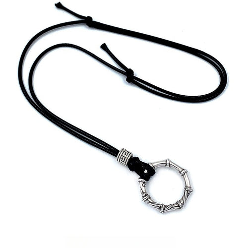 Bamboo Joint Peace Pendant