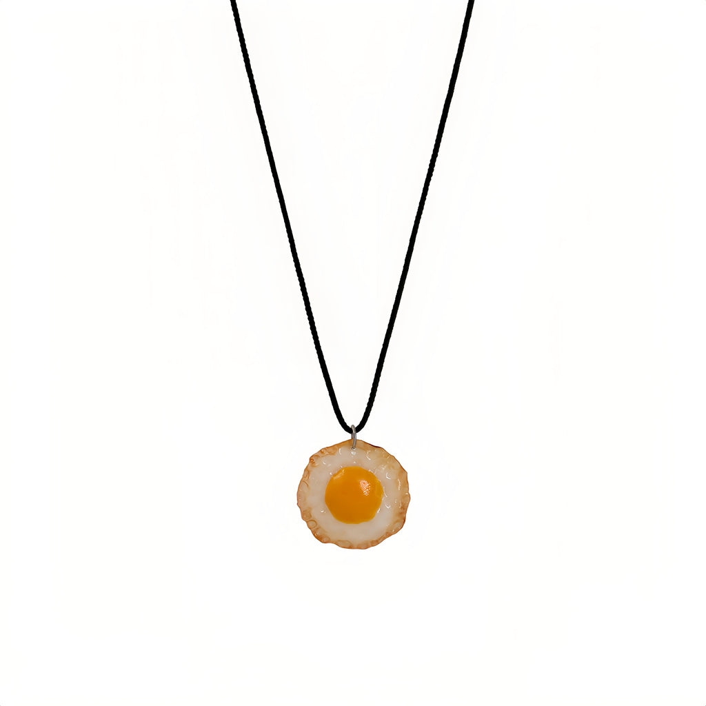 Handmade Sunny Side Up Eggs Pendant