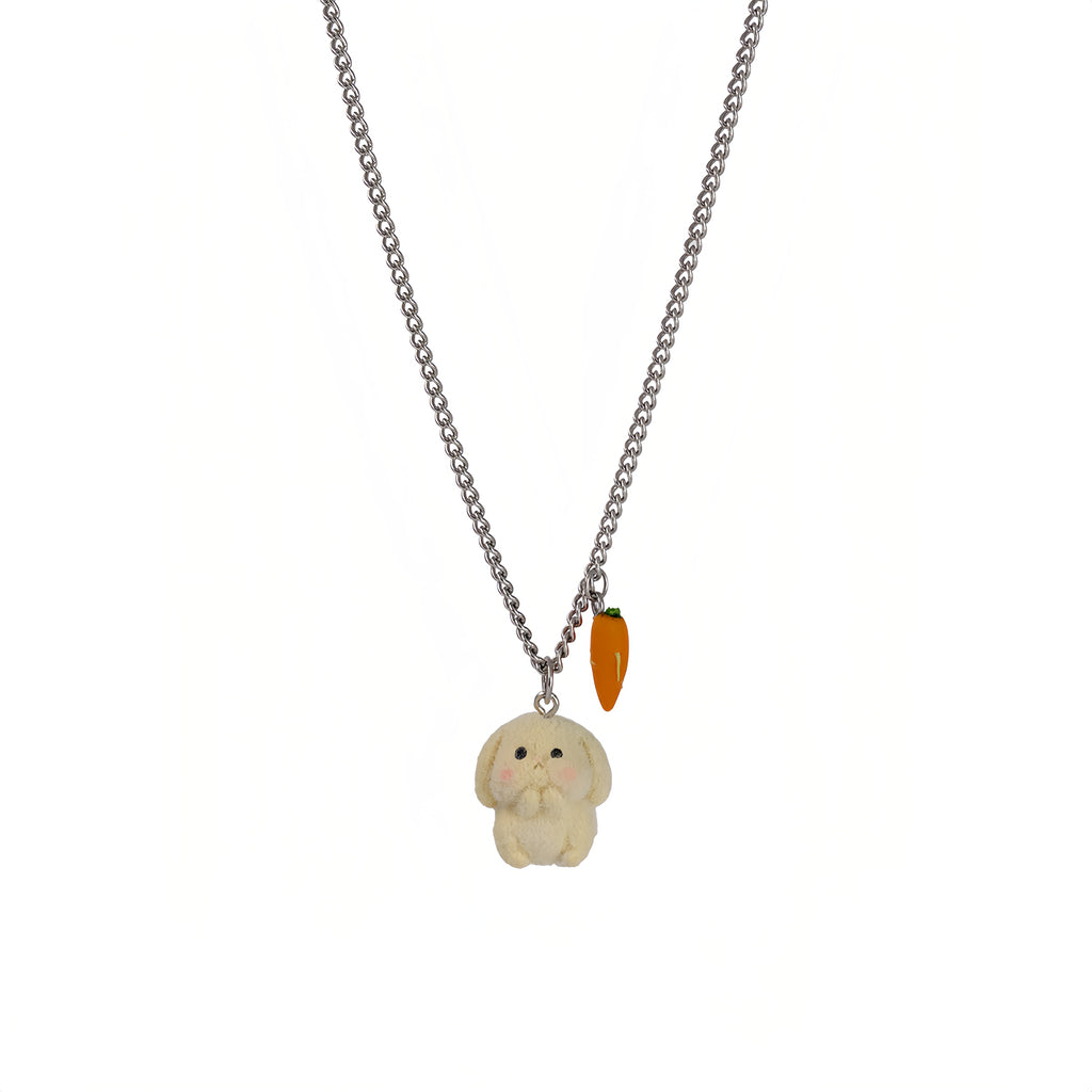 Rabbit & Carrot Pendant