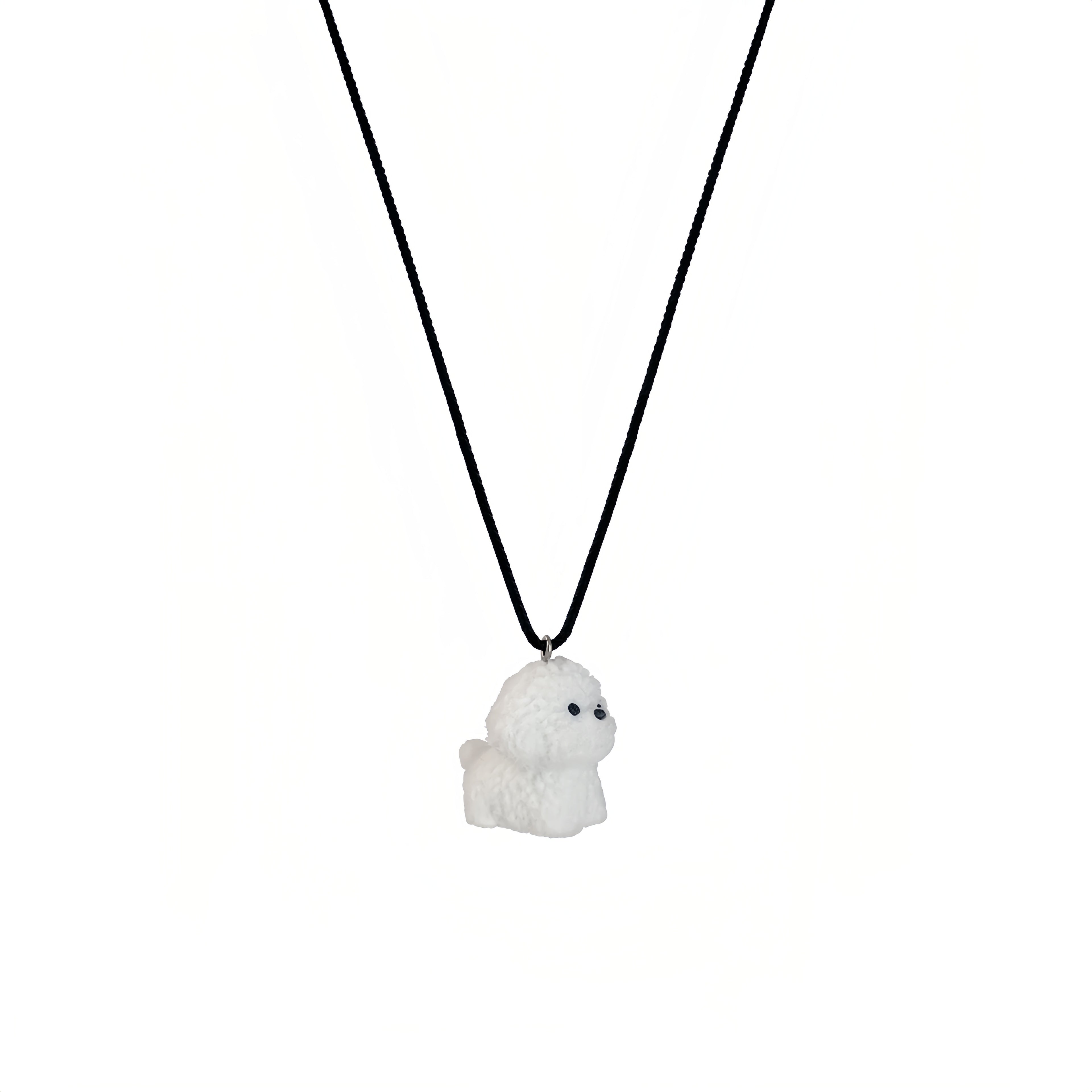 Snowy Puppy Pendant