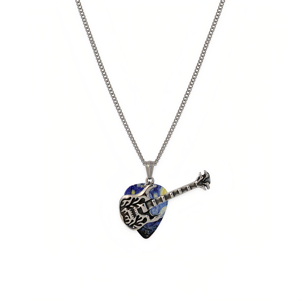 Galaxy Guitar Pick Pendant