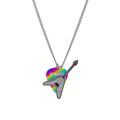 Rock 'N' Roll Guitar & Rainbow Pick Pendant