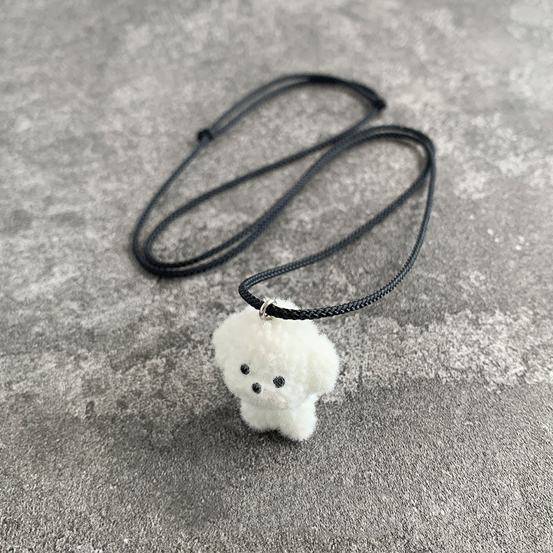 Snowy Puppy Pendant