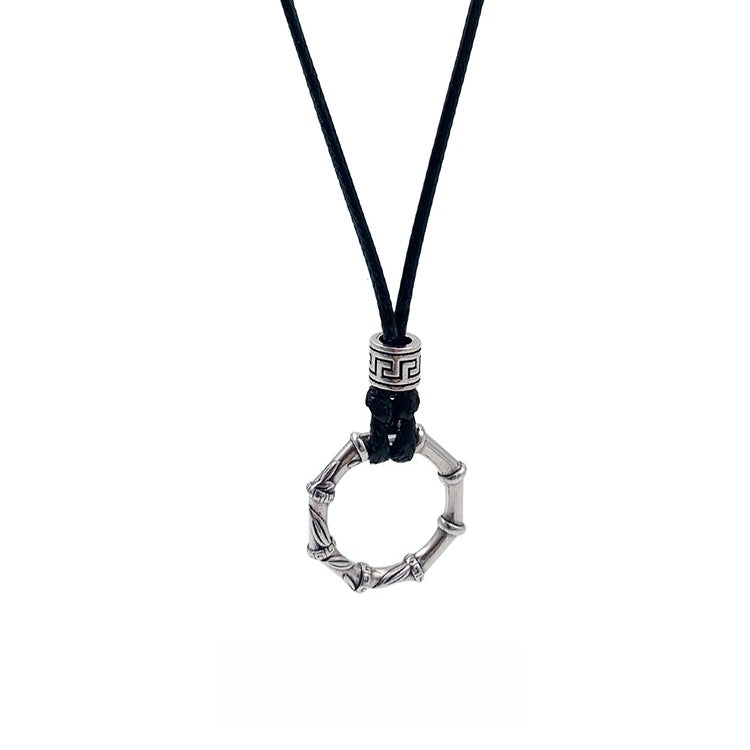 Bamboo Joint Peace Pendant