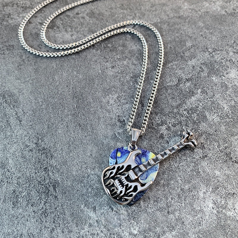 Galaxy Guitar Pick Pendant