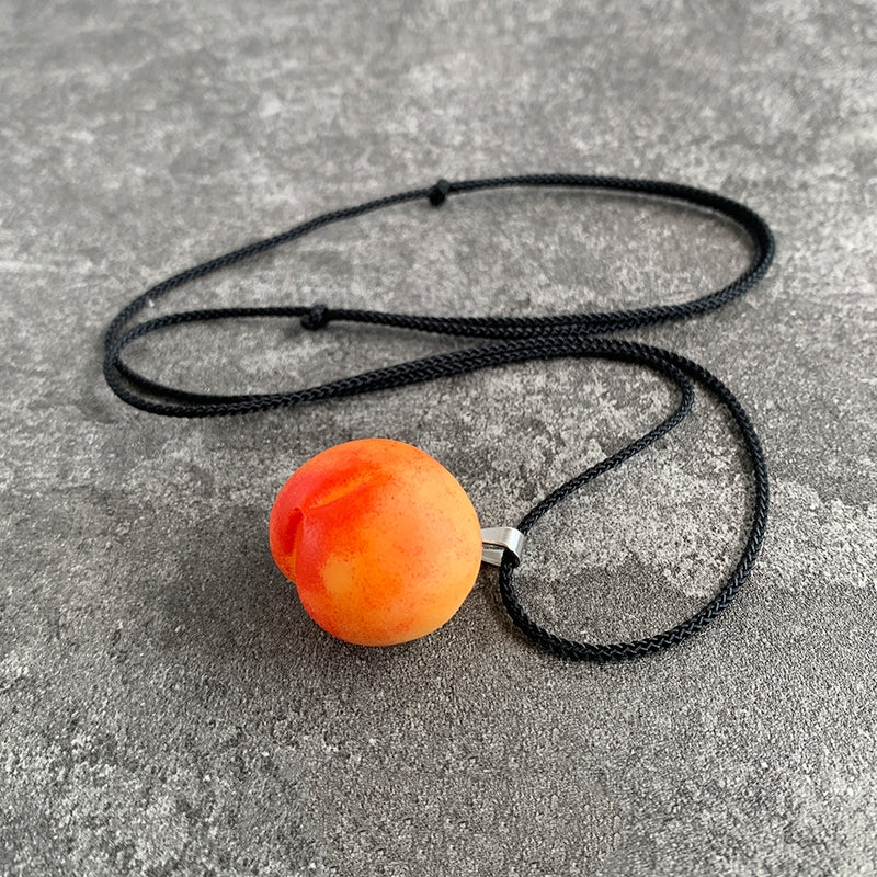Handmade Peach Pendant