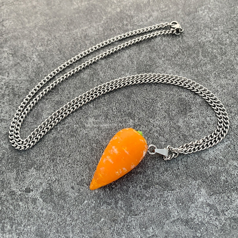 Handmade Carrot Pendant