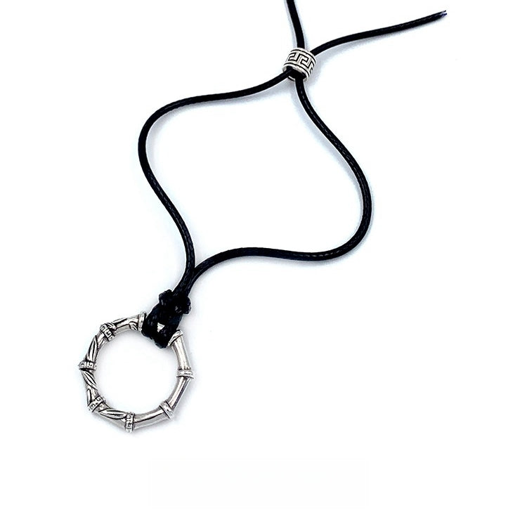 Bamboo Joint Peace Pendant