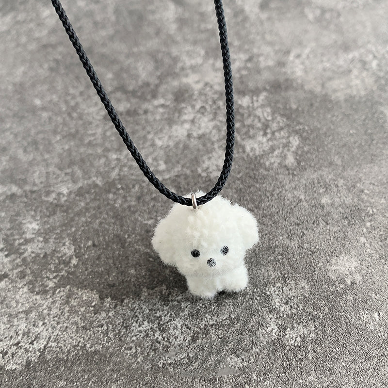 Snowy Puppy Pendant