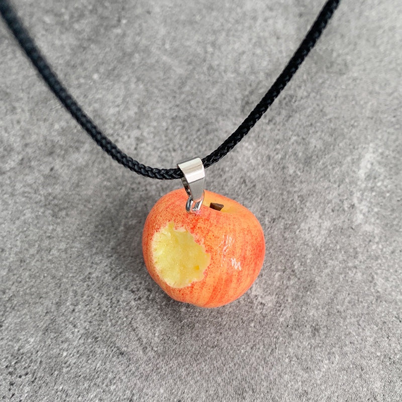 Handmade Bite the Apple Pendant