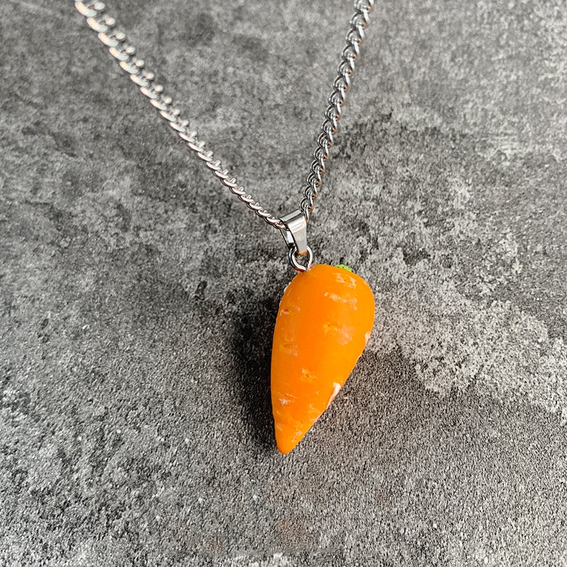 Handmade Carrot Pendant