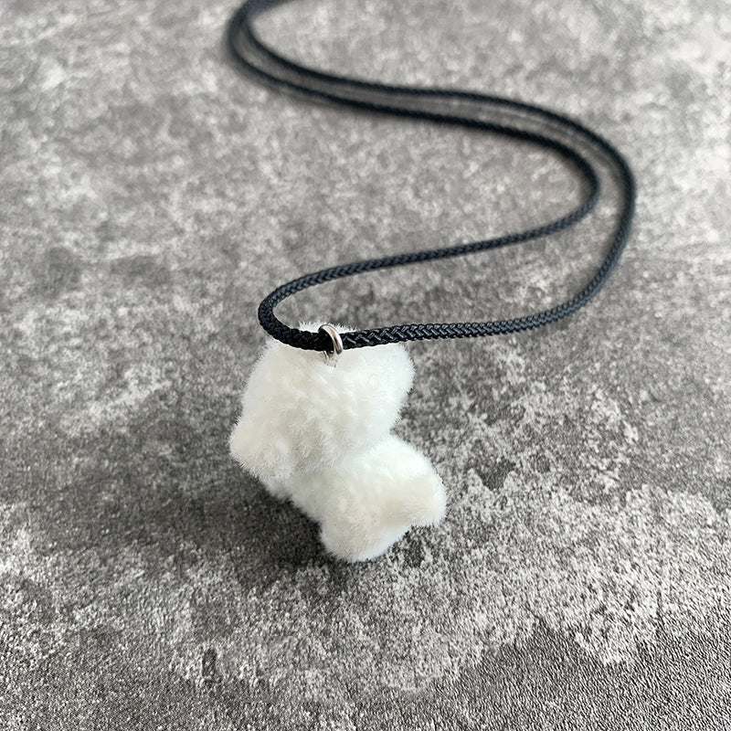 Snowy Puppy Pendant