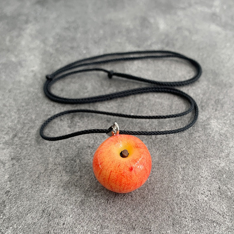 Handmade Bite the Apple Pendant