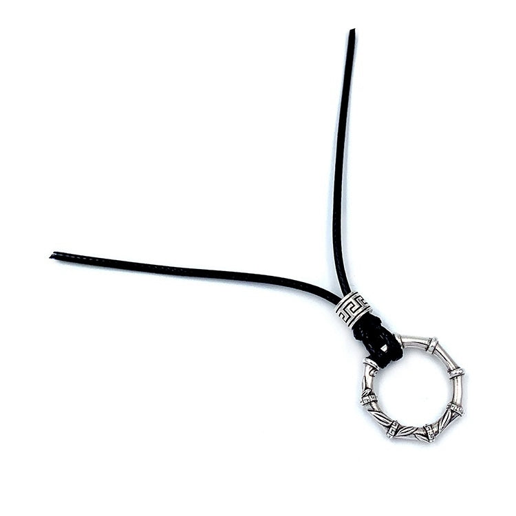 Bamboo Joint Peace Pendant