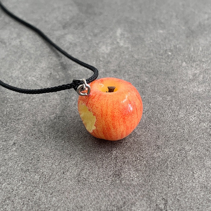 Handmade Bite the Apple Pendant
