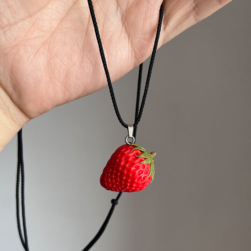 Handmade Strawberry Pendant