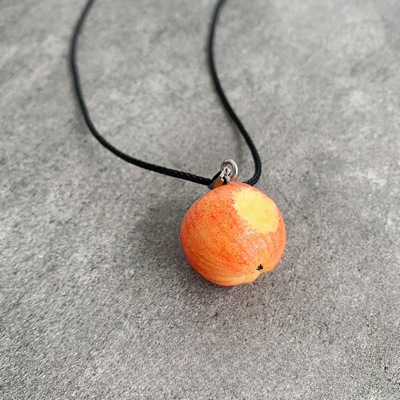 Handmade Bite the Apple Pendant